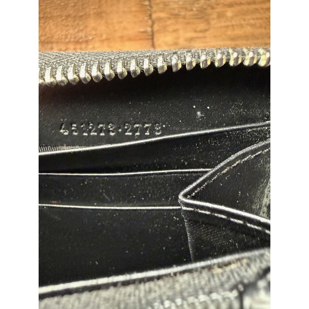 Gucci Wallet Mens GG Supreme Canvas Snake Print Zip Around Long Wallet W/COA - Picture 10 of 14
